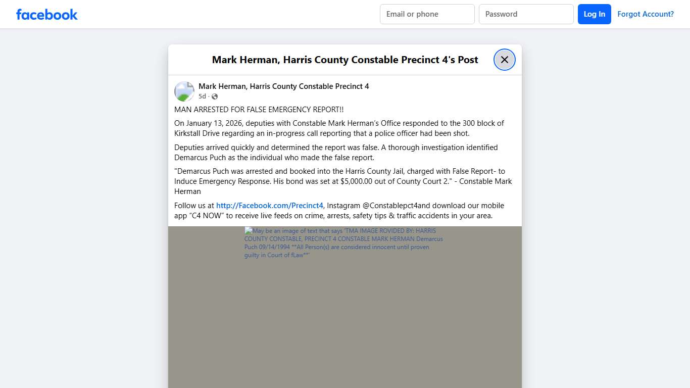 MAN... - Mark Herman, Harris County Constable Precinct 4 | Facebook